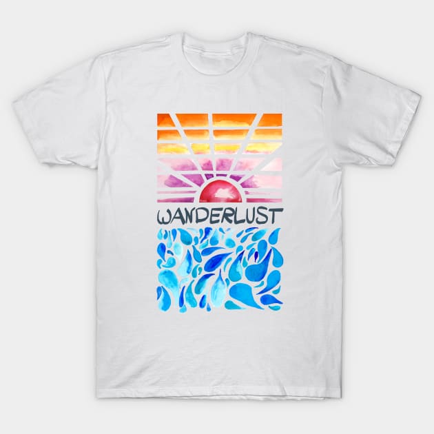 Wanderlust T-Shirt by Claudia-Brueggen